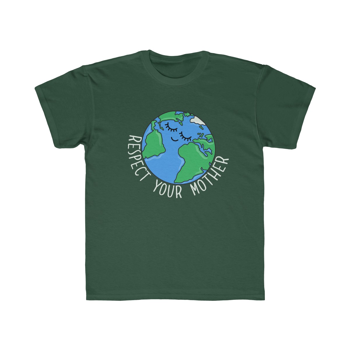 Child Sized Respect Your Mother Earth Quote Kids Tee - Garment of Glory ...