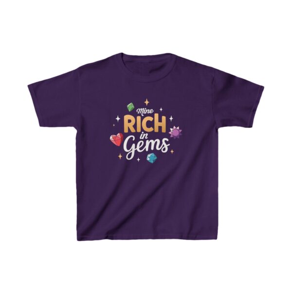 Child Mine Rich in Gems Baha’i Quote Kids Short Sleeve Tee - Image 2