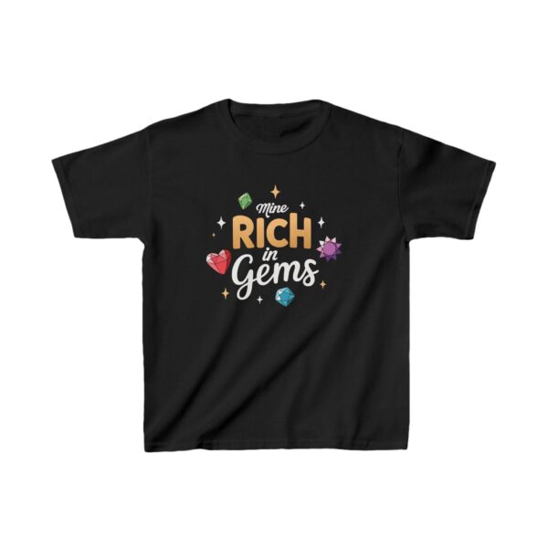 Child Mine Rich in Gems Baha’i Quote Kids Short Sleeve Tee - Image 4